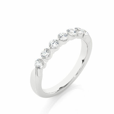 0.50 Ct Bar Set Diamond Eternity Ring in White Gold