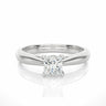 0.80 Ct Princess Cut Solitaire Lab Diamond Engagement Ring In White Gold