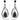 4.36 Carat Round Cut Pave Setting Black And White Diamond Dangle Earring 