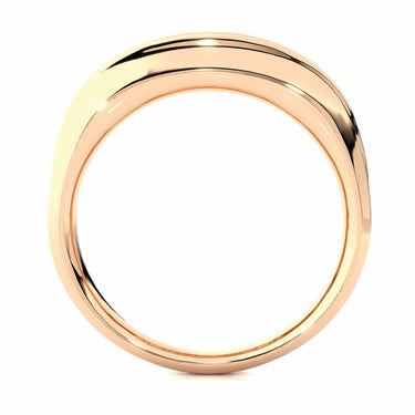 1.30 Ct Round Cut Channel Set Diamond Wedding Band In Rose Gold