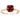 2.20 Carat Cushion Ruby Gemstone Ring in Rose Gold