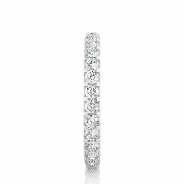 1.05 Carat Round Cut French Setting Diamond Eternity Band In White Gold