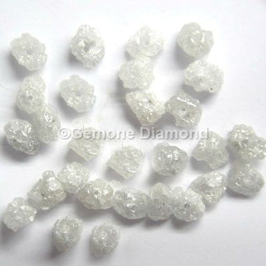 3 Ct Natural Uncut White Diamond Beads