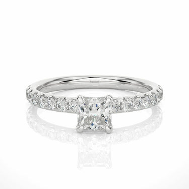 1ct Princess Cut Diamond Ring White Gold