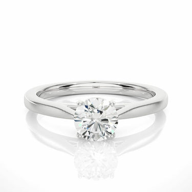 0.75 Carat Round Cut Solitaire Prong Setting Lab Diamond Ring In White Gold