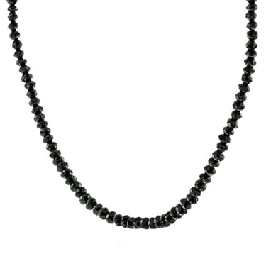 16 Inch Black Diamond Faceted Beads