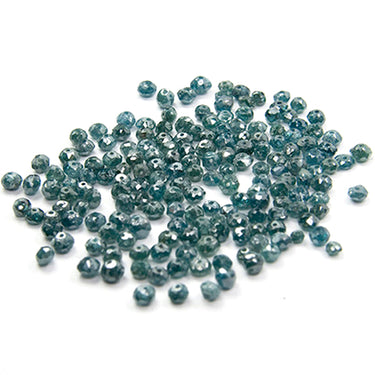 3 Ct Loose Blue Diamond Faceted Beads Lot 