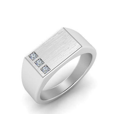 0.90 Carat Round Cut Prong Setting Three Diamond Wedding Ring