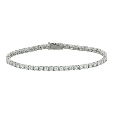 Diamond Tennis Bracelet In 14k White Gold For Women (3 Ct)