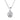 0.50 Carat Round Shaped Solitaire Bezel Setting Diamond Pendant In White Gold