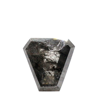 1 Carat Coffin Shape Salt and Pepper Diamond