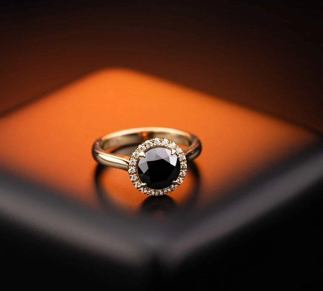Black Diamond Engagement Rings