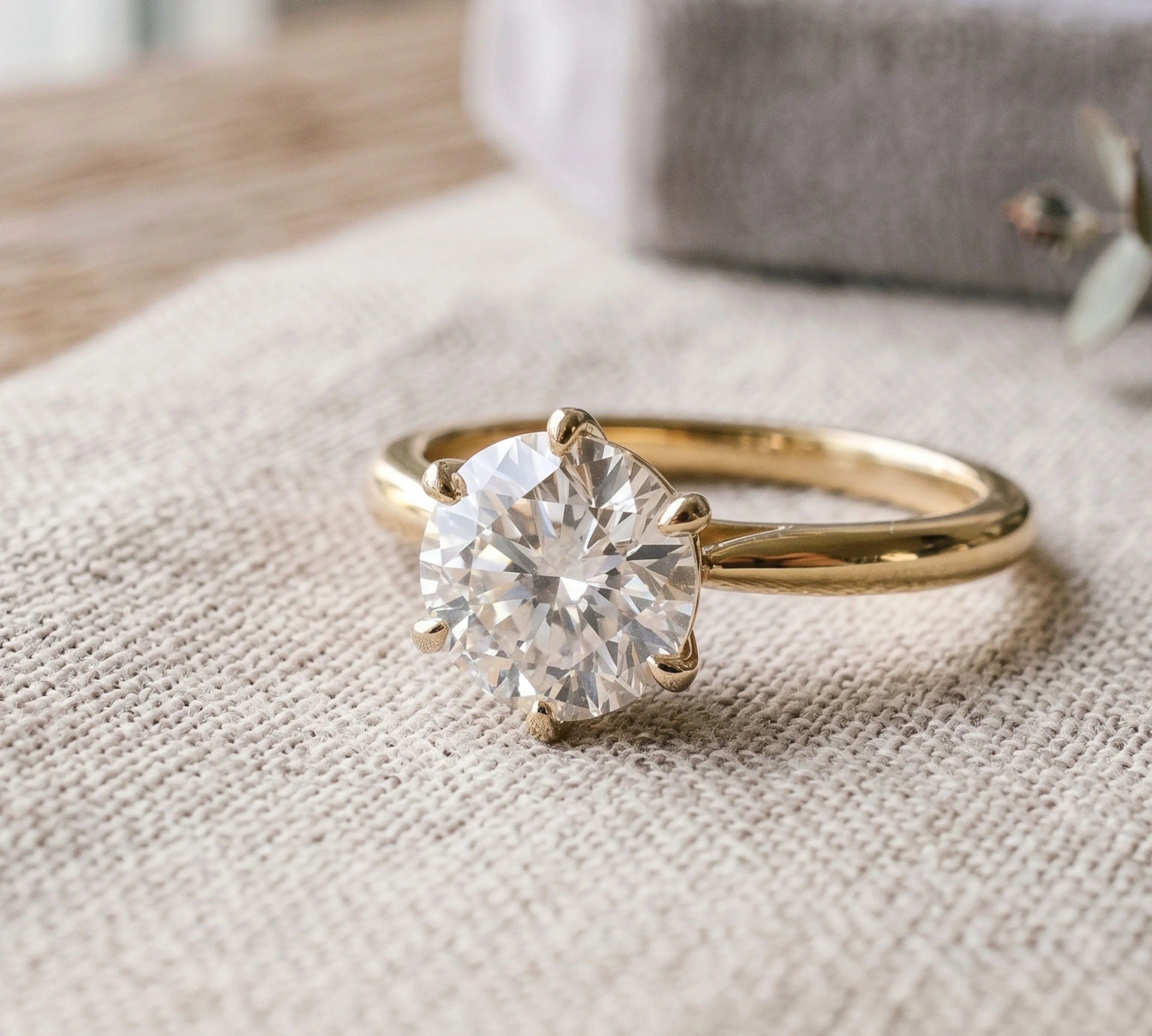1 Ct Round Solitaire Diamond Ring: Lab Vs. Natural At Under $500