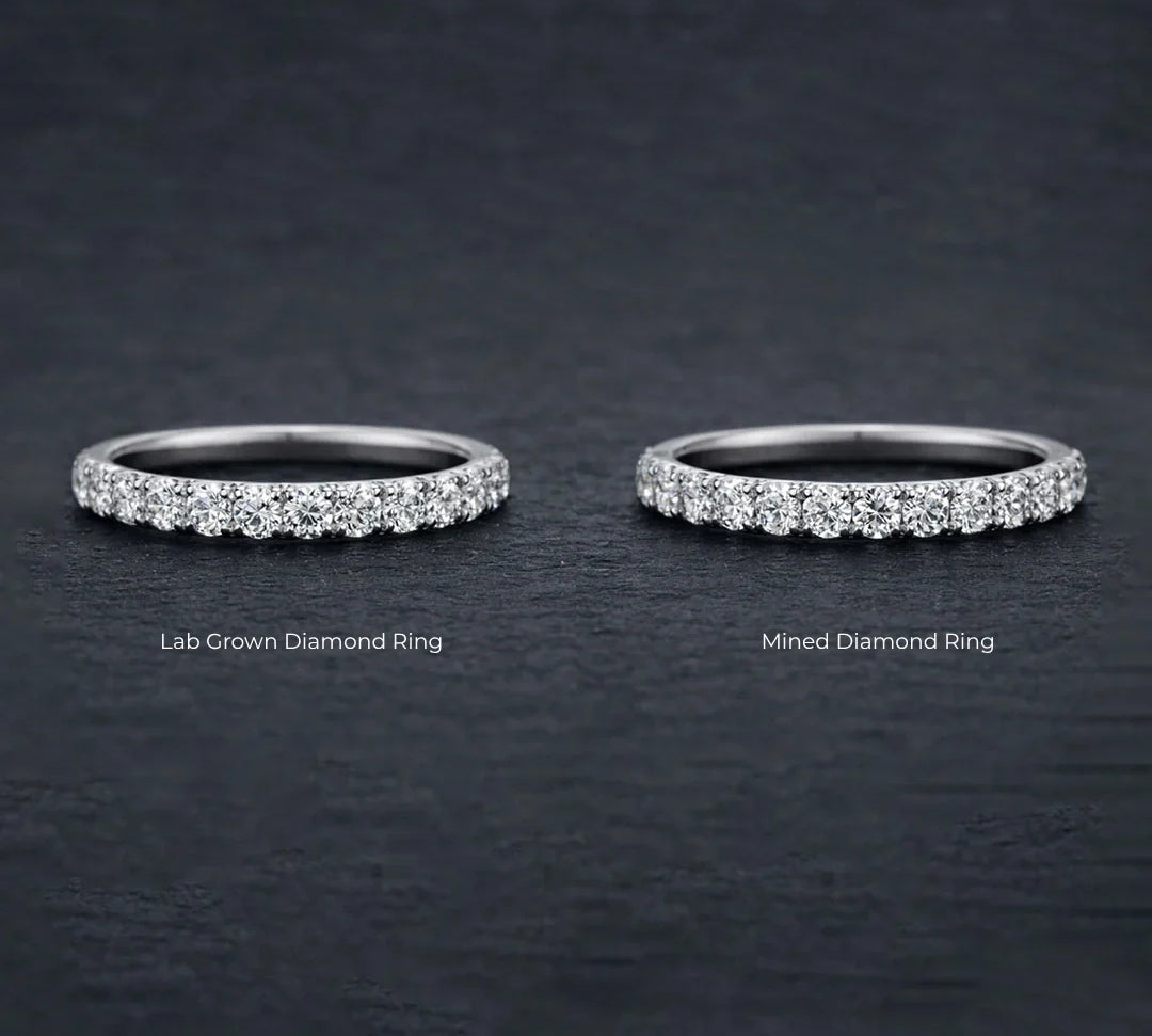 Lab Grown vs Mined Diamond Wedding Bands