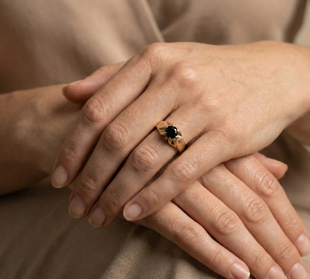 Black Diamond Proposal Ring