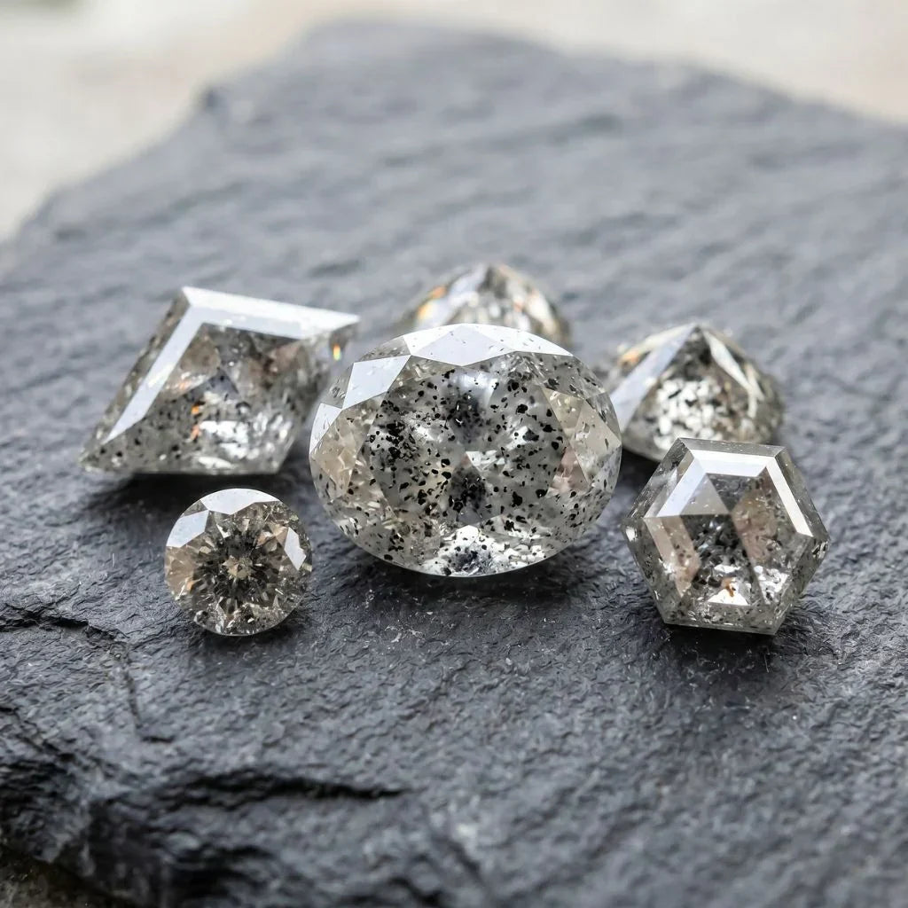 Best Cuts And Shapes For Salt And Pepper Diamond Jewelry