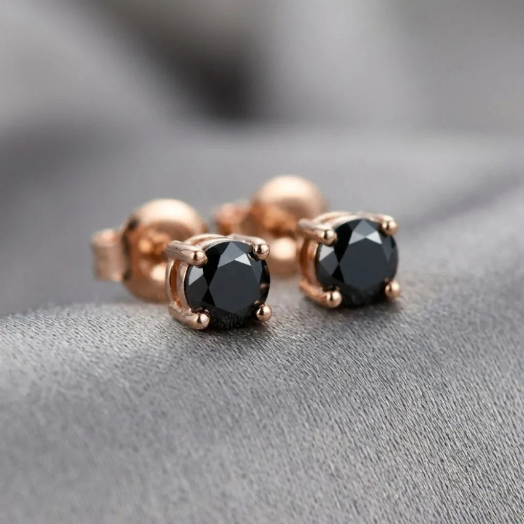 Black Diamond Earrings