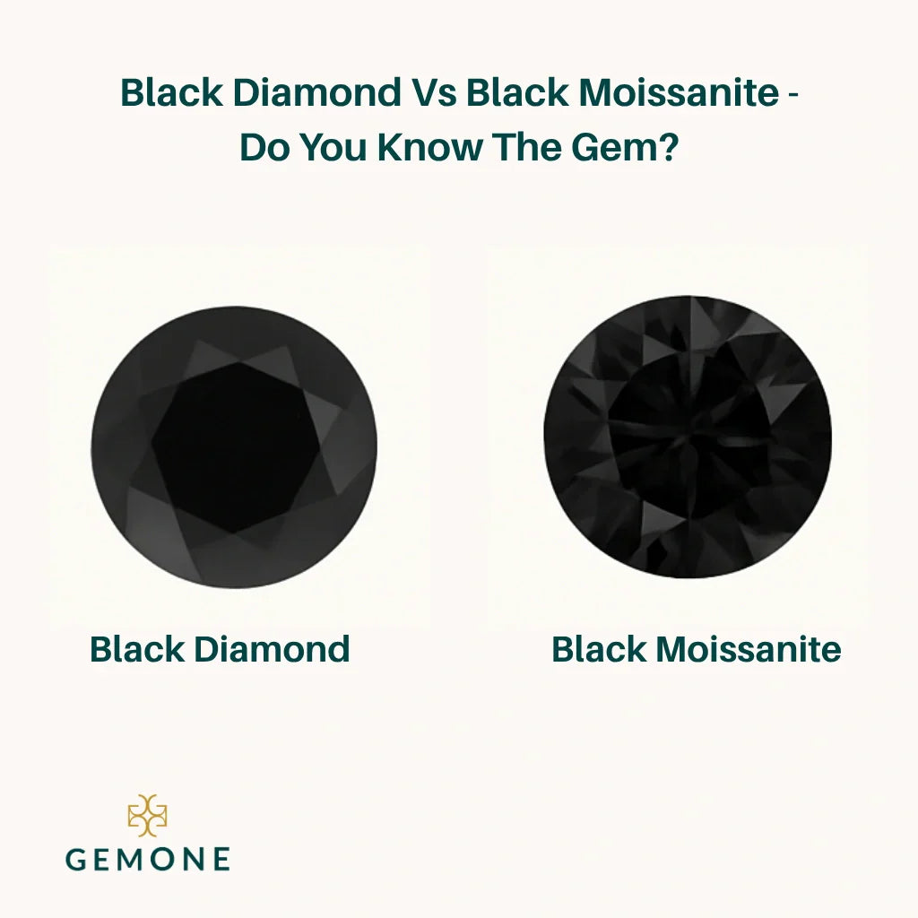 Black Diamonds Vs Black Moissanite - Do You Know The Gem?