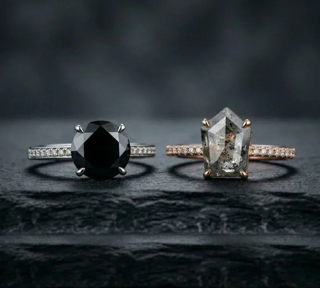 black diamond vs salt and pepper diamond