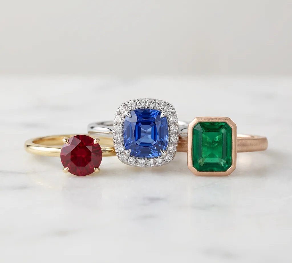 Best Gemstone Engagement Rings (2026 Buyer's Guide): Sapphire, Emerald & Ruby