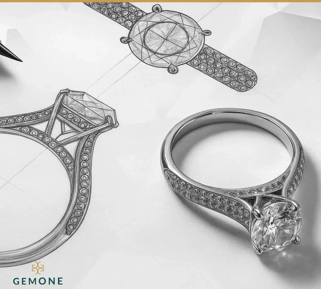 Custom Rings And Solitaire Engagement Ring 