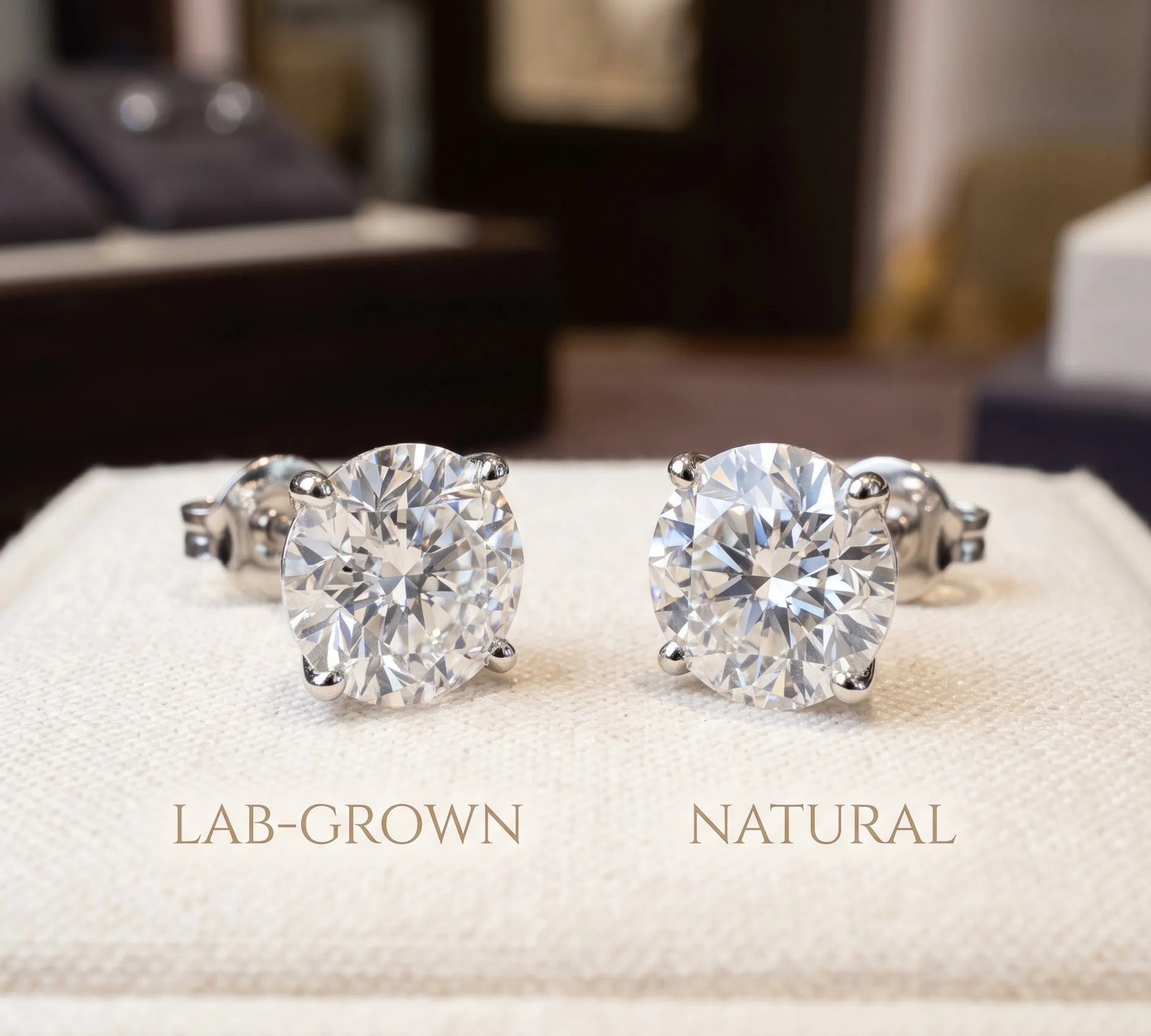 Lab-Grown Vs Natural Diamond Studs