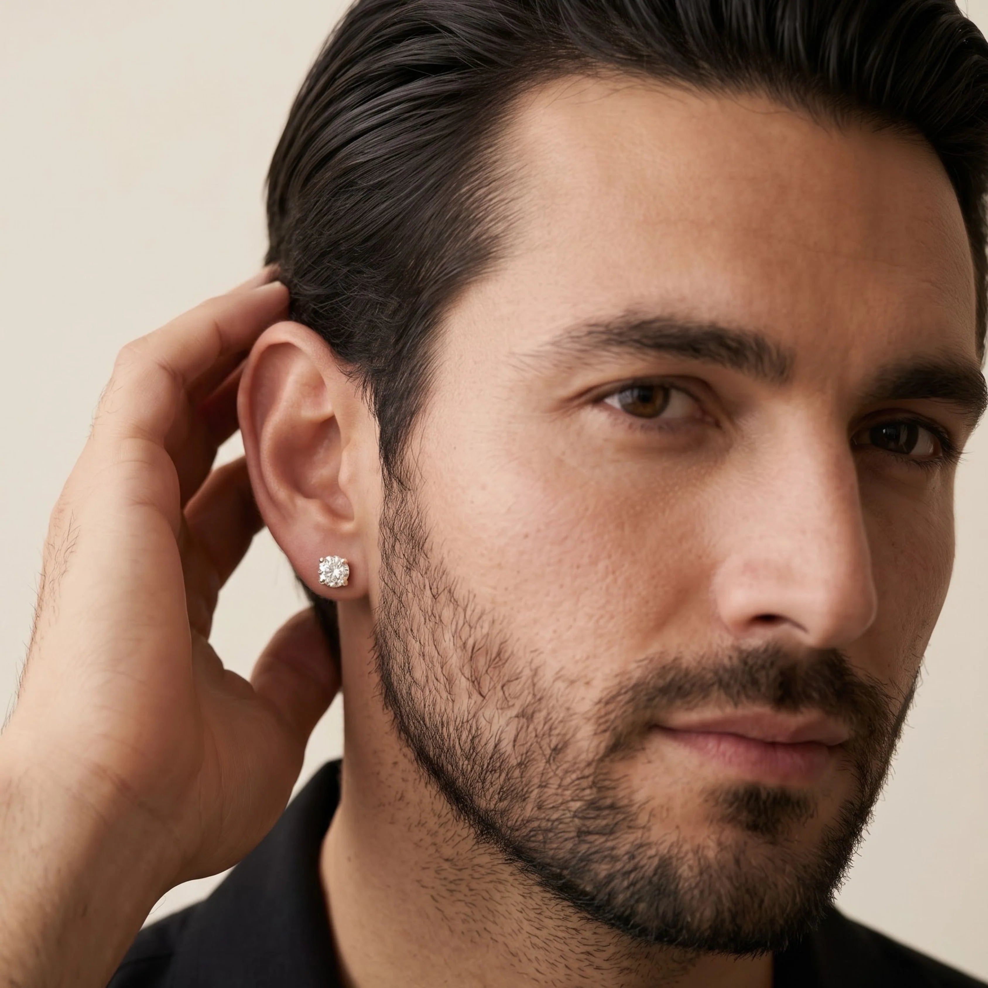 Mends Diamond Stud Earrings