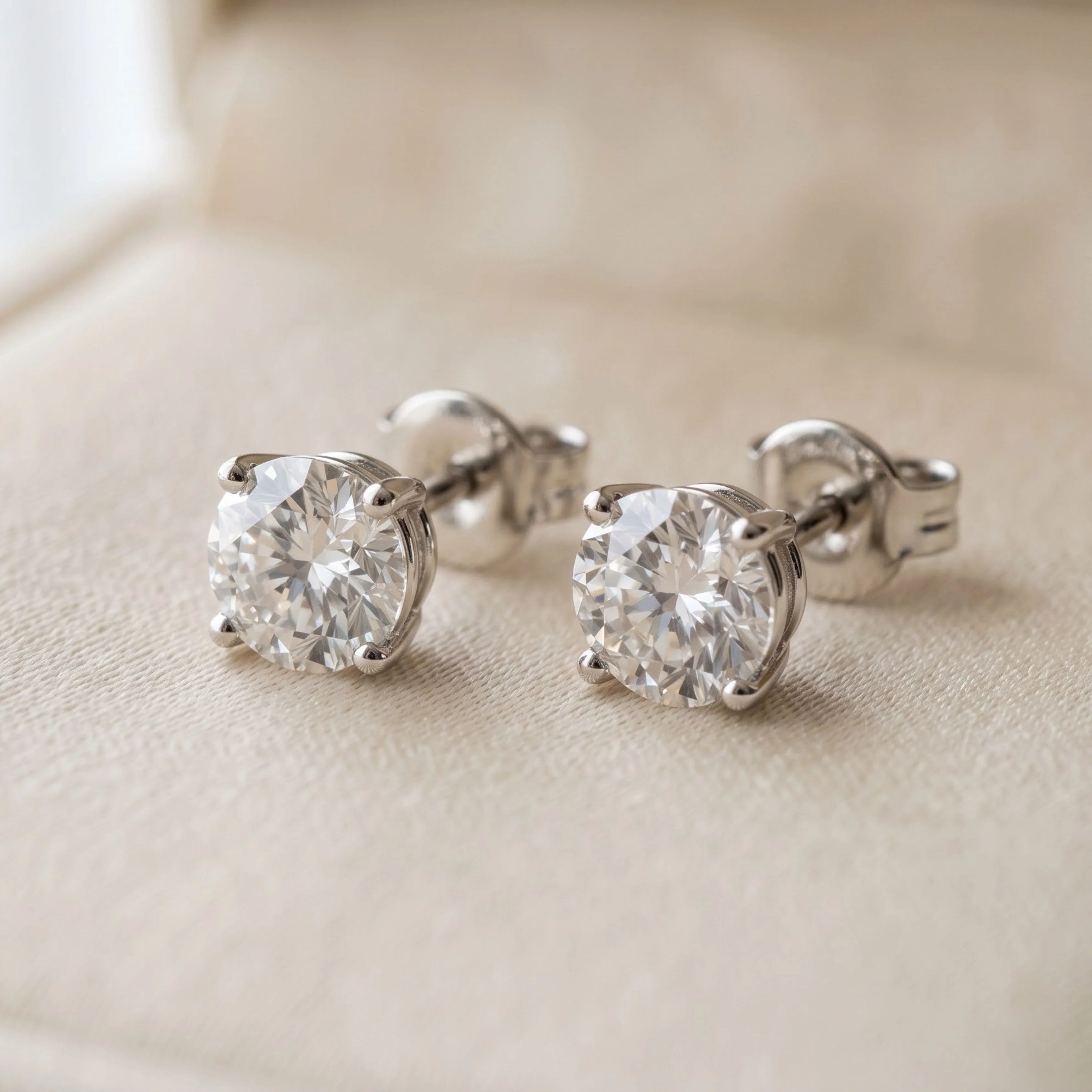 Lab Diamond Stud Earrings
