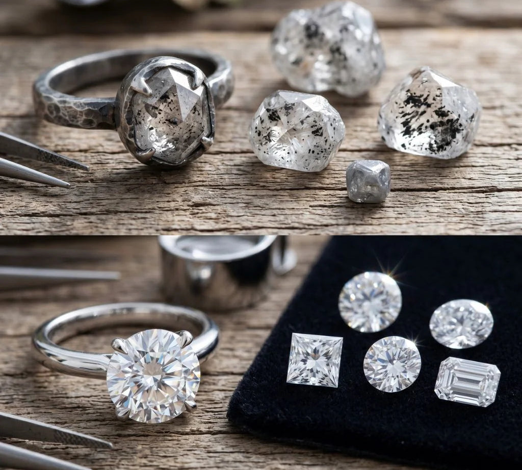 Salt And Pepper Diamonds Vs Traditional Diamonds