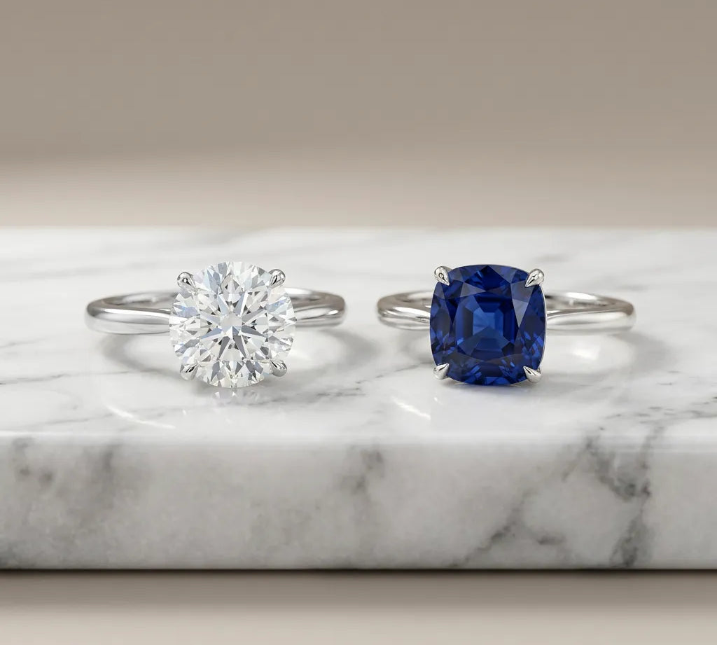 Diamond vs. Gemstone Engagement Rings