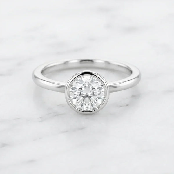Bezel-Set Engagement Rings
