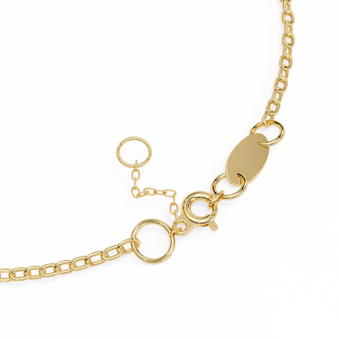 0.06 Carat Round Shape Diamond Bracelet In Yellow Gold