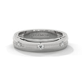 0.12 Ct Lab Diamond Wedding Band Yellow Gold