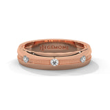 0.12 Ct Lab Diamond Wedding Band Yellow Gold