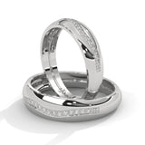 0.12 Ct Women's Lab Diamond Couple Band Set Yellow Gold