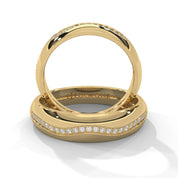 0.14 Ct Lab Diamond Men's Ring Couple Band