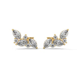 0.20 Ct TWT Marquise Diamond Cluster Stud Earrings For Women