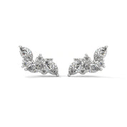 0.20 Ct TWT Marquise Diamond Cluster Stud Earrings For Women 950 Platinum Natural Diamond