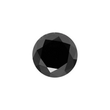 0.25 Carat Round Cut Loose Black Diamond