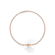 0.50 Carat Diamond Heart Station Bracelet in Rose Gold
