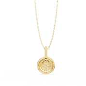 0.33 Ct Lab Diamond Triple Halo Cluster Pendant
