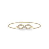 0.50 Carat Diamond Infinity Bracelet in Rose Gold