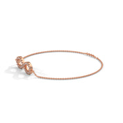 0.50 Carat Diamond Infinity Bracelet in Rose Gold