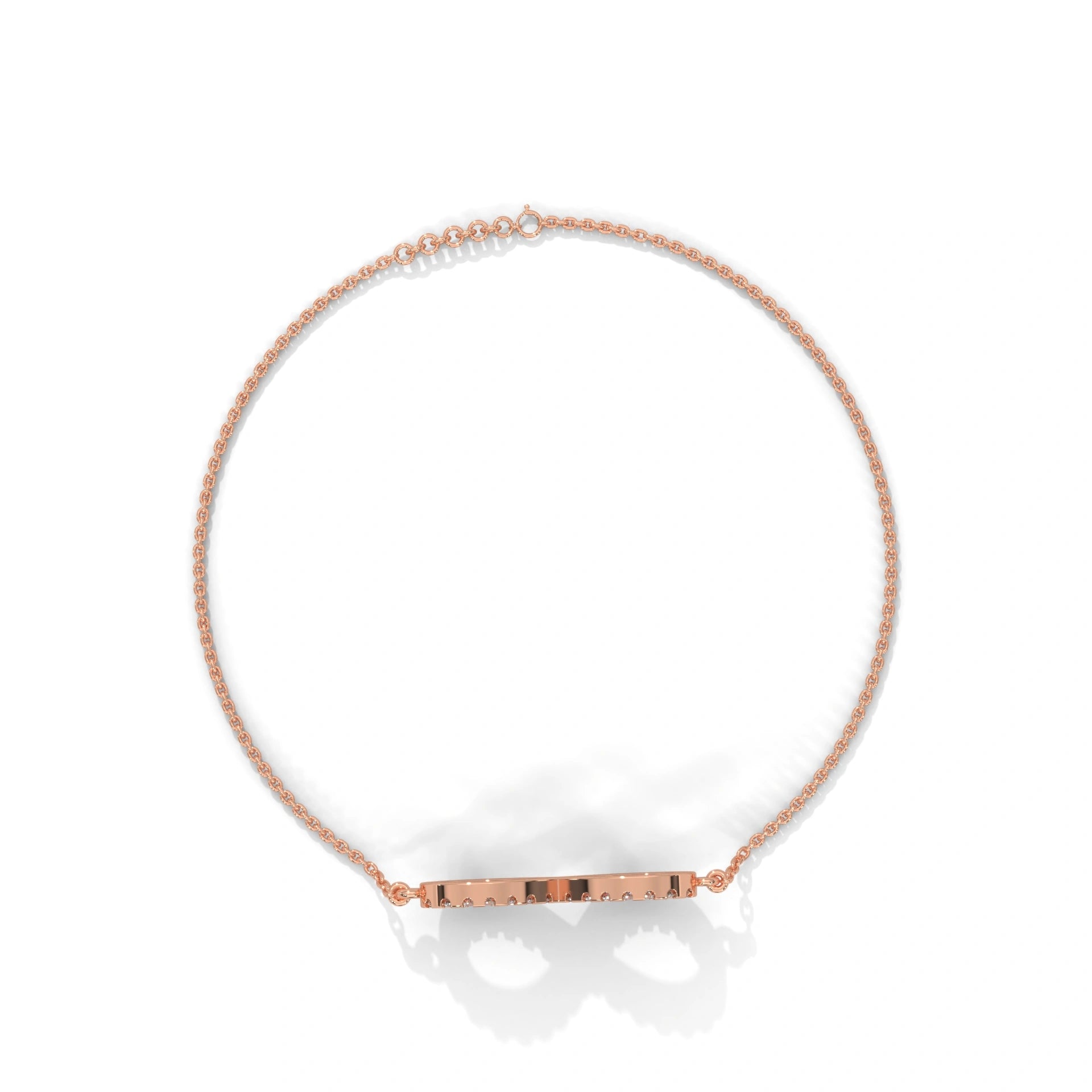 0.50 Carat Diamond Infinity Bracelet in Rose Gold
