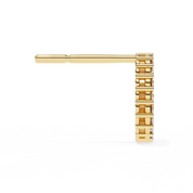 0.38 Carat Open Circle Round Halo Diamond Stud Earrings