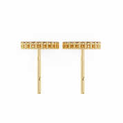 0.38 Carat Open Circle Round Halo Diamond Stud Earrings