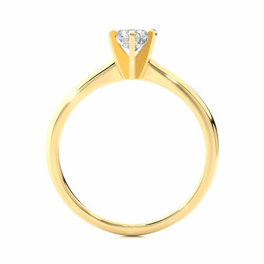 0.40Ct Round Solitaire Diamond Ring In Yellow Gold