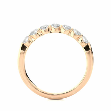 0.50 Ct Bar Set Diamond Eternity Ring In Rose Gold