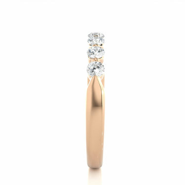 0.50 Ct Bar Set Diamond Eternity Ring In Rose Gold