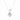 0.50 Ct Princess Cut 4 Prong Set Lab Diamond Solitaire Pendant in White Gold